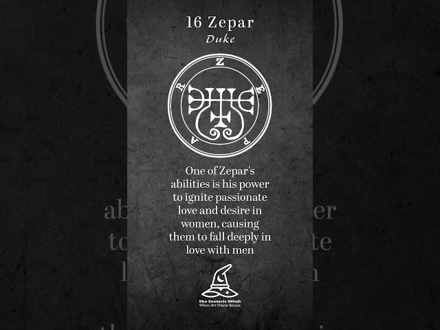 Goetic Demons - 16 - Zepar #arsgoetia