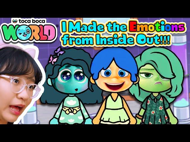 I made the EMOTIONS from INSIDE OUT 2!!! - Toca Life World