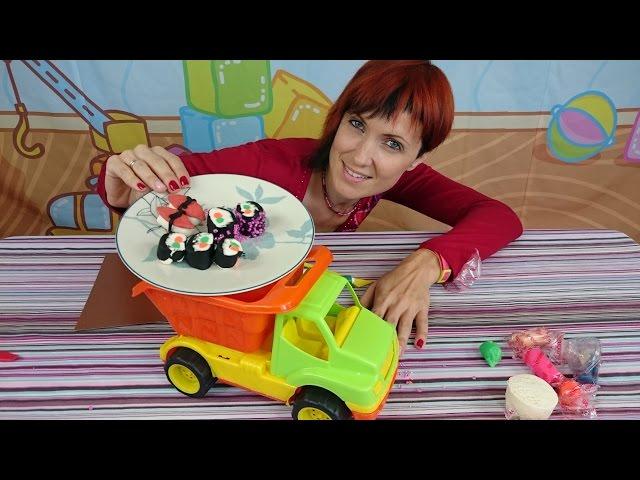 Готовим вместе с Машей. Суши. Play Doh  для детей