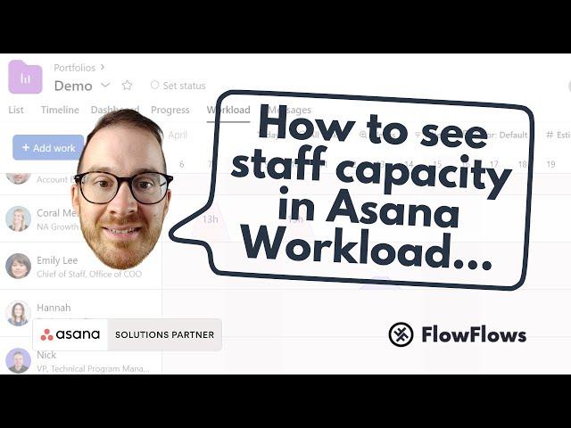 How to see staff capacity in Asana Workload in Portfolios...