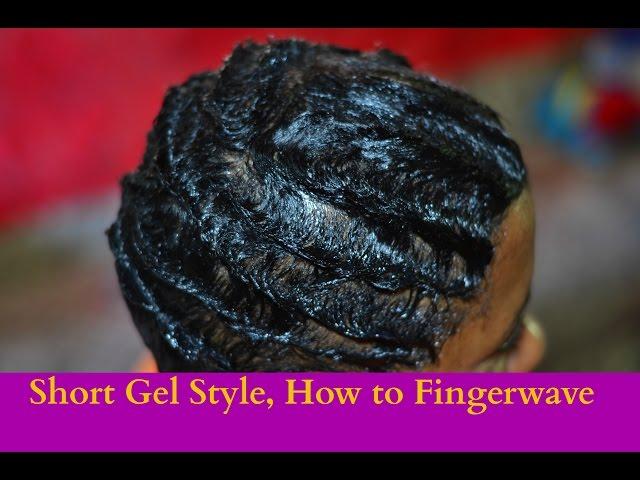 How to: Short hair Gel Style fingerwave Tutorial First attempt