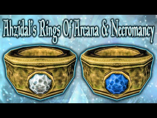 Skyrim SE - Ahzidal's Rings Of Arcana & Necromancy - Unique Rings Guide