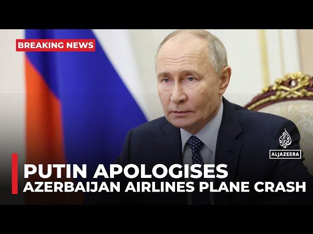 Putin apologises to Aliyev over 'tragic incident' with Azerbaijan Airlines plane crash