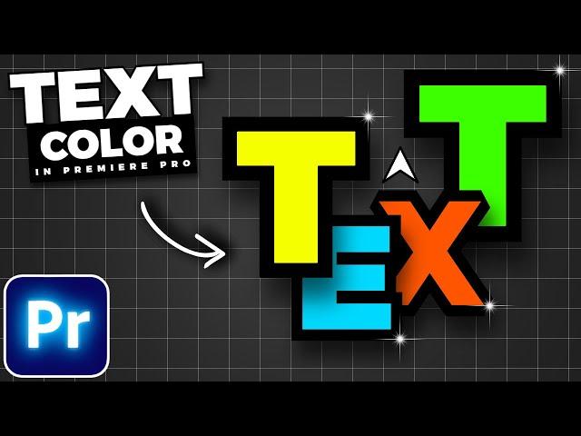 How To CHANGE Text COLOR In Premiere Pro