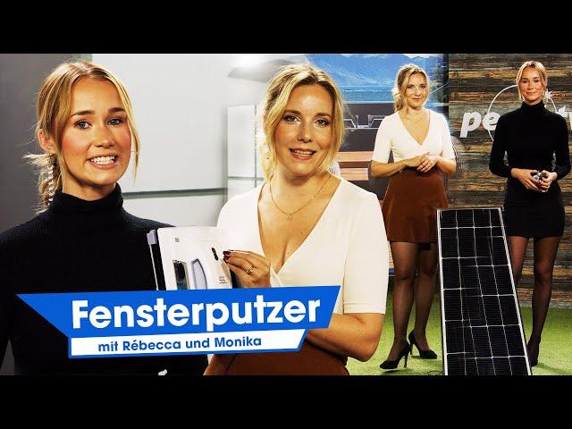 Rébeccas und Monikas Fenster sind dank diesem Fensterputzroboter immer sauber | @PEARL-TV