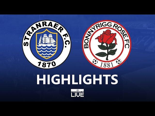 Highlights | Stranraer 1-2 Bonnyrigg Rose, 16 November 2024