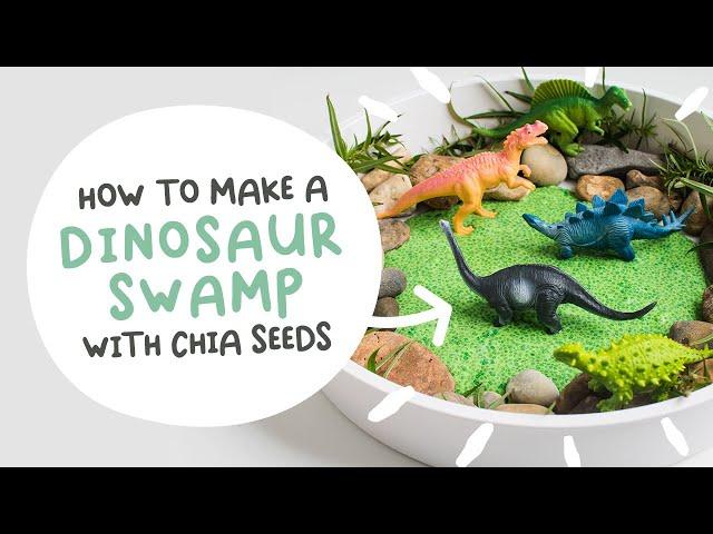 Chia Slime Dinosaur Swamp for Sensory Play