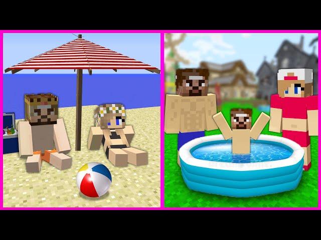 ZENGİN TATİL VS FAKİR TATİL!  - Minecraft ZENGİN FAKİR HAYATI