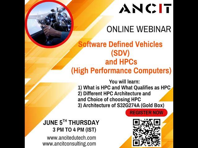Webinar on Topic " Software Defined Vehicle and High-Performance Computers"