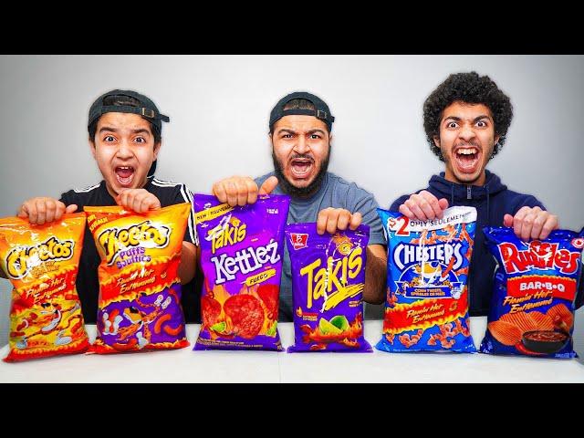 Last To Stop Eating Flamin Hot Chips Wins $10,000 (TAKIS, CHEETOS, AND MORE!)