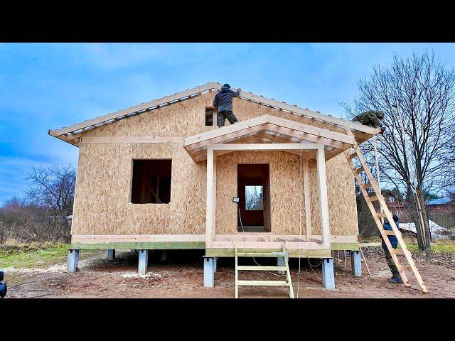 Inexpensive house in 10 days. Full construction process