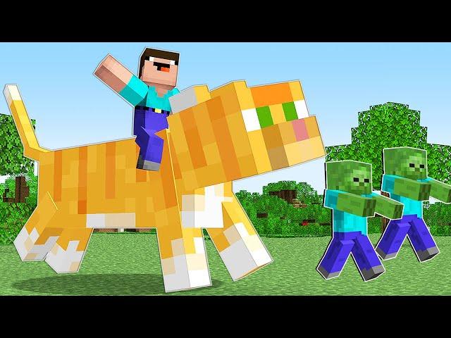 НУБ ПРИРУЧИЛ САМОГО СИЛЬНОГО КОТА В МАЙНКРАФТ ! НУБИК И ТРОЛЛИНГ ЛОВУШКА В MINECRAFT