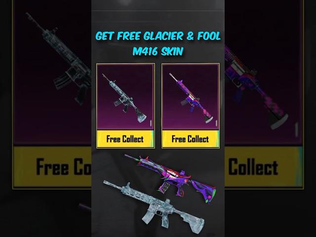 How To Get Free Glacier And Fool M416 Skin In Bgmi | Bgmi Free Gun Skin