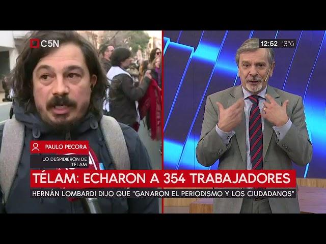 TÉLAM: Echaron a 354 trabajadores de la agencia