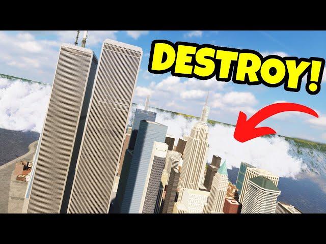 Realistic Tsunami vs New YORK! - Teardown Gameplay