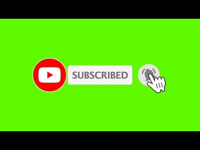 4K GREEN SCREEN YOUTUBE SUBSCRIBE & BELL ICON LOWER THIRDS FREE DOWNLOAD 2020