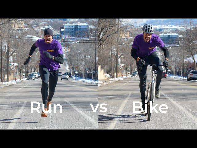 Is it Faster to Run or Bike up a Hill?