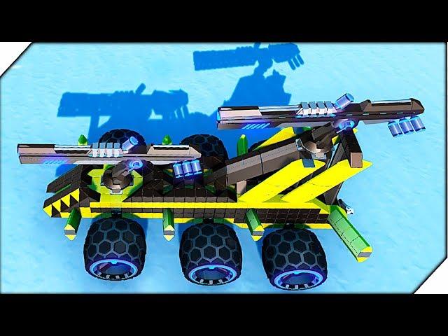 ОГРОМНАЯ РЕЛЬСА - Игра ROBOCRAFT. Обновление. Создай своего робота.