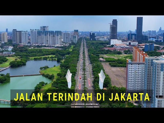 Jalan Raya Terindah dan Bebas Macet di Jakarta, Drone View 2024 Jalan Benyamin Suaeb