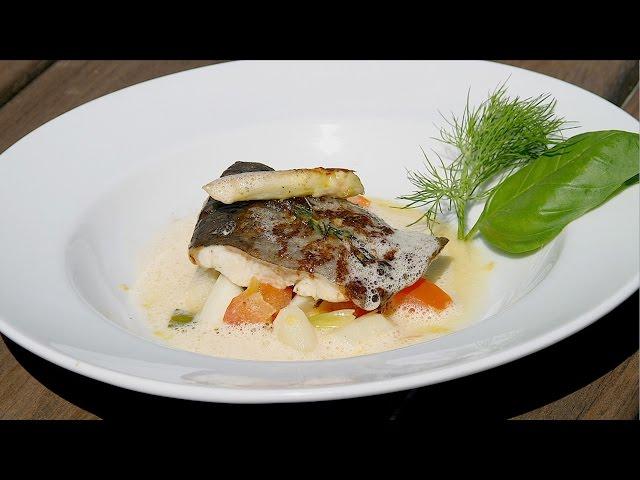 Kochvideo - Welsfilet mit Spargel und Jungzwiebel