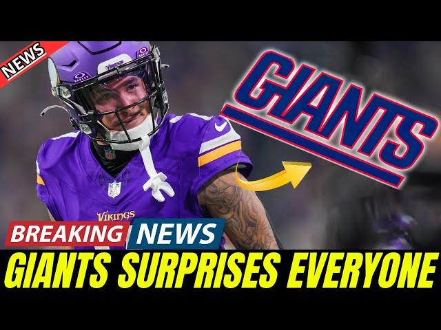  GIANTS SURPRISE NFL AND BRING IN VIKINGS STAR NEW YORK GIANTS NEWS TODAY! NFL NEWS TODAY