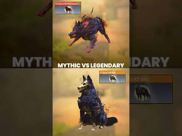 Mythic vs Legendary Ghosts K9 unit