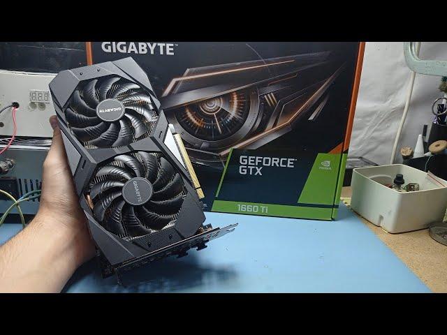 Полное обслуживание Gigabyte GTX 1660Ti | Толщина термопрокладок