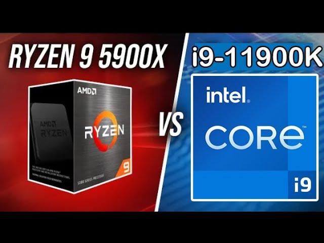 intel Core i9-11900k Vs Ryzen 9-5900X || 12 Game benchmark in 4K