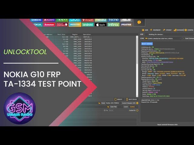Nokia G10 | Ta-1334 Pasword Remove Frp Lock Remove Done for Unloocktool