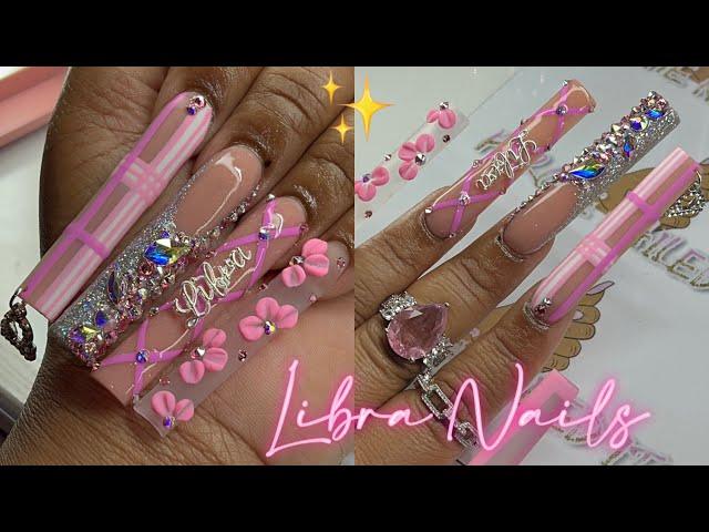 PINK FREESTYLE NAILS  | ZODIAC SERIES : LIBRA ️