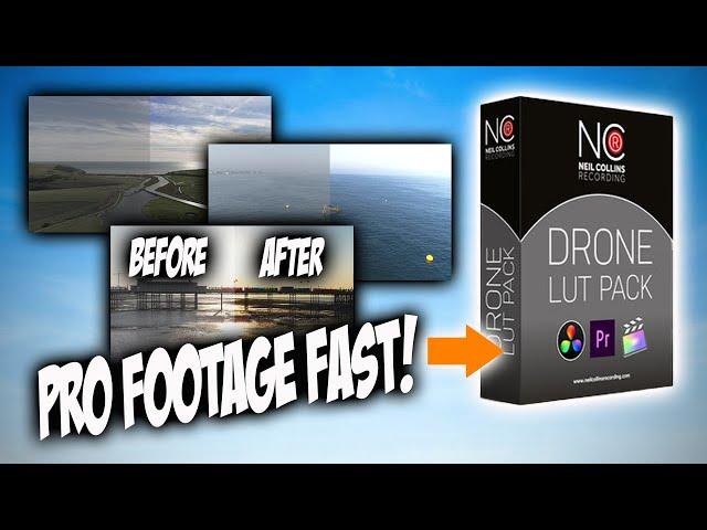 CINEMATIC DRONE LUTS - Drone LUT pack includes FREE DRONE LUT!
