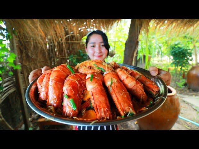 Yummy Cooking Shrimp Fry Glass Noodle - Cooking With Sros