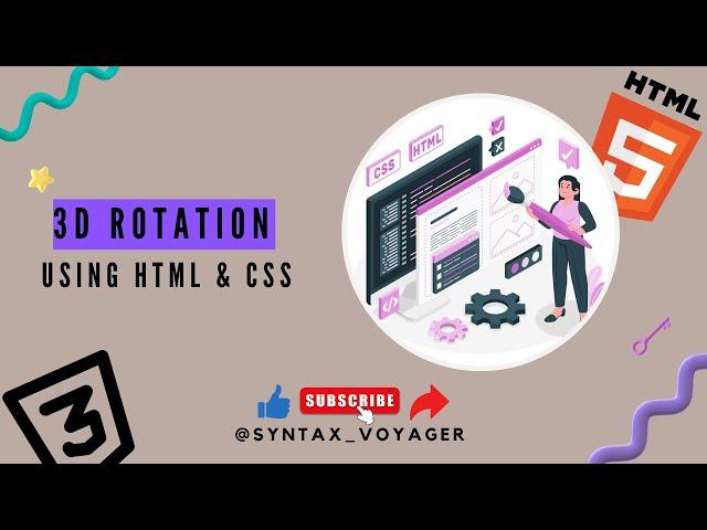 Get READY for 3D Rotation Effects with Pure HTML CSS in 2025!