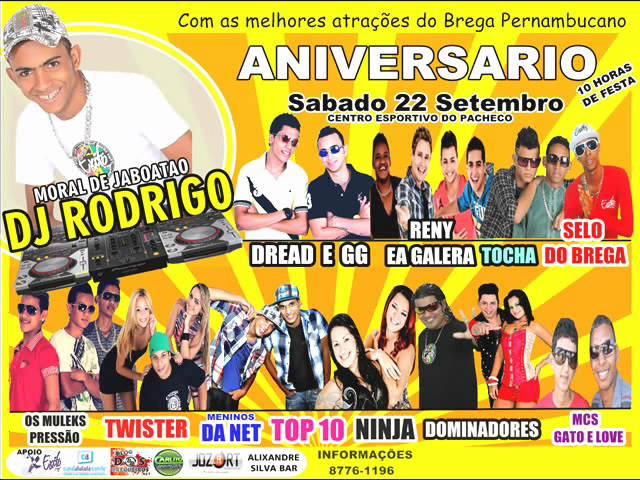 CHAMADA DO ANIVERSARIO DJ RODRIGO DIA 22 DE SETEMBRO