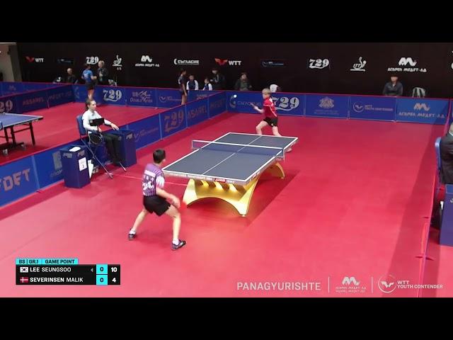 Seungsoo Lee   Malik Severinsen WTT Youth Contender Panagyurishte 2024 U17 Group