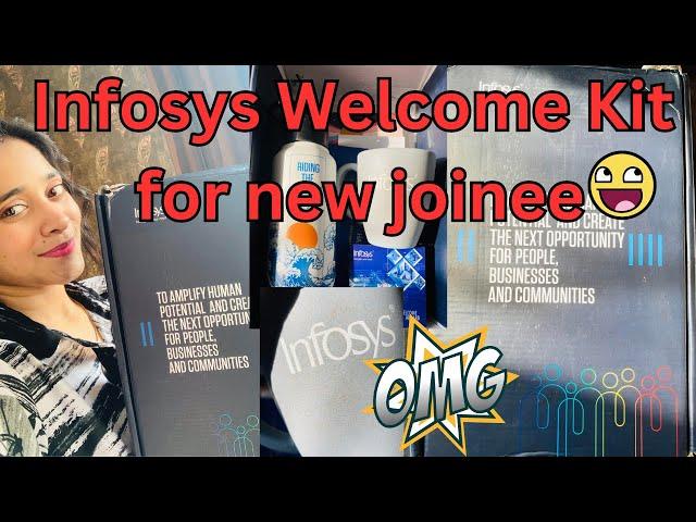 Unboxing my Infosys Welcome Kit | Infosys Hiring 2024 Batch?? #infosys #unboxing #newjob