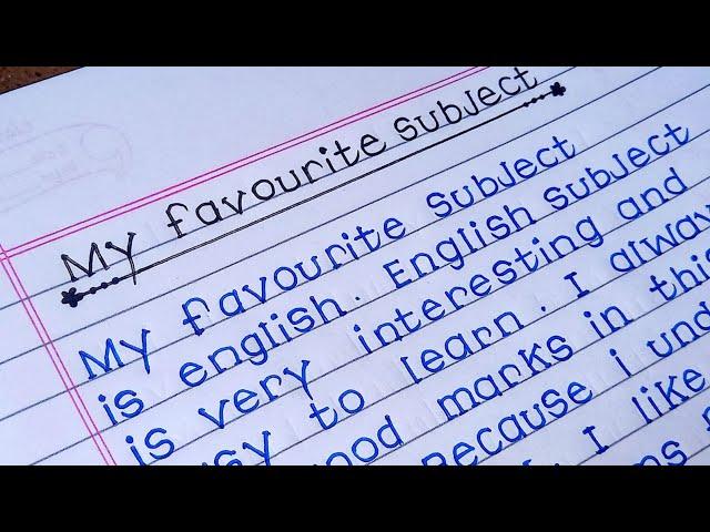 Essay on my favourite subject in English| ten line's essay on My favourite subject| study jone