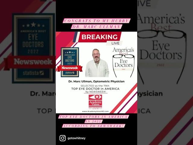 Congrats to Dr. Marc Ullman for Being Recognized as One of Newsweeks Top Eye Doctors in America