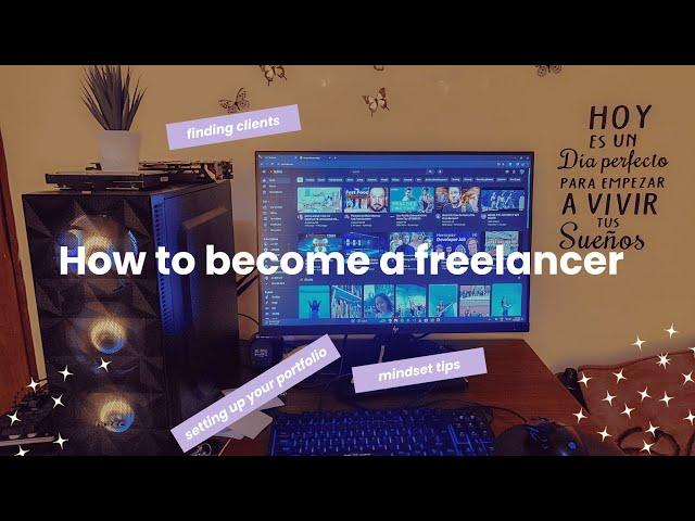 A simple guide to becoming a freelancer in 2024 | setting up your portfolio | finding clients etc