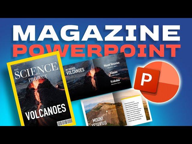 MAGAZINE presentation in POWERPOINT  How to do it.