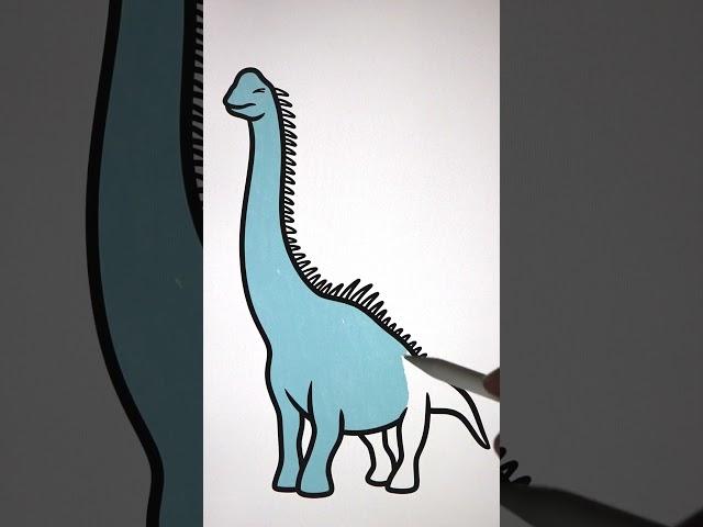 How to Draw Dinosaurs | Tallest Dinosaur Sauroposeidon #art #drawing #dinosaur