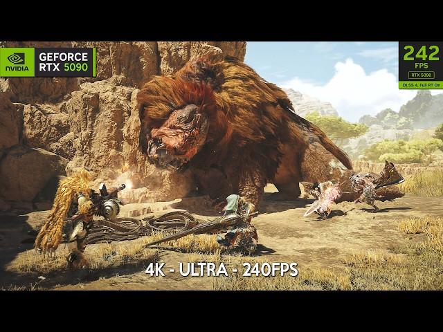 MONSTER HUNTER WILDS Exclusive 4K Gameplay | PC RTX 5090 Next-Gen Graphics Open World RPG