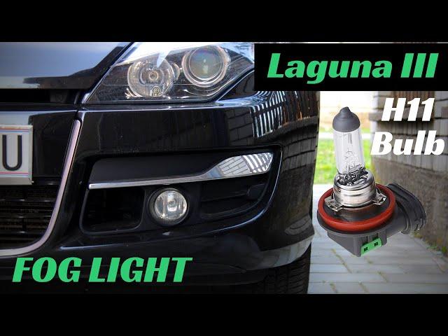 How To Change Fog Light Bulb (H11)  - Renault LAGUNA 3