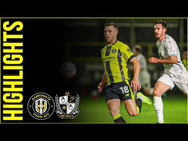 Harrogate Town v Port Vale Highlights