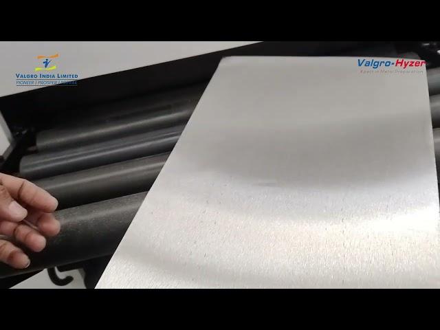 WBS24 Valgro Stainless Steel No.4 Sheet Finishing Machine l Laser cut Sheet metal part deburring