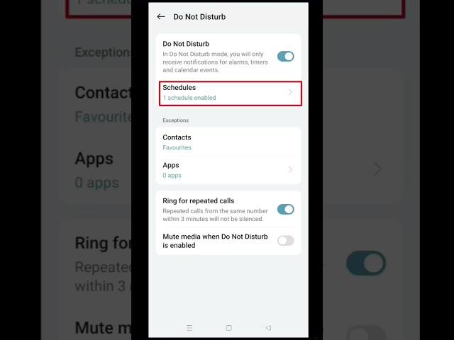 How to schedule sleep in Do not disturb in Realme #tricks #tips #howto #shortsviral