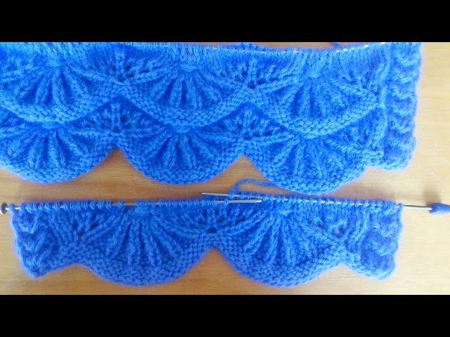 Узор спицами АЛСАЦИЙСКИЕ ГРЕБЕШКИ. Knitting Patterns