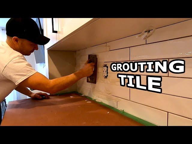 How to Grout Tile Backsplash