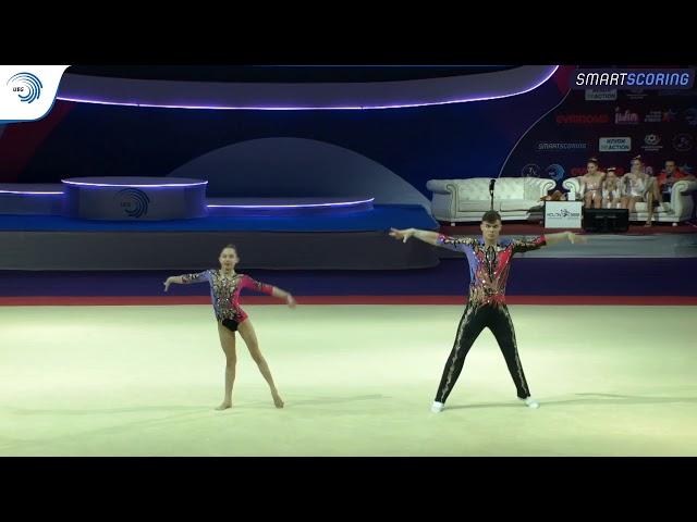 Viktoria AKSENOVA & Kirill STARTSEV (RUS) - 2019 Acro European Champions, dynamic