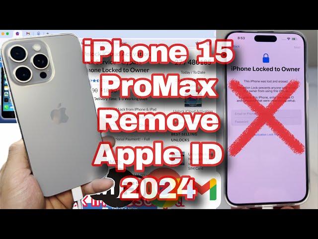 iPhone 15 Pro Max Remove Apple iD Without Password 2024 - Tutorial iCloud Unlock on iPhone